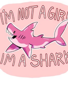 I’m a shark (sticker print)