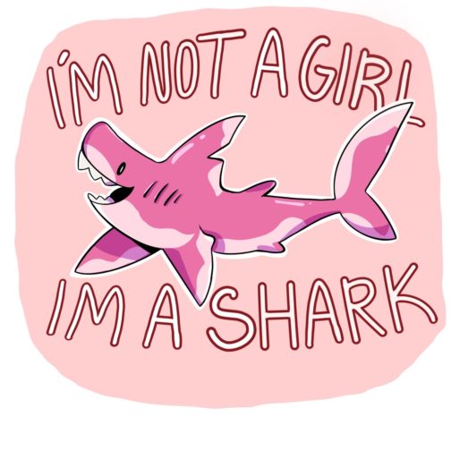 I'm a shark (sticker print) - Image 2