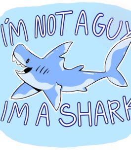 I’m a shark (sticker print)